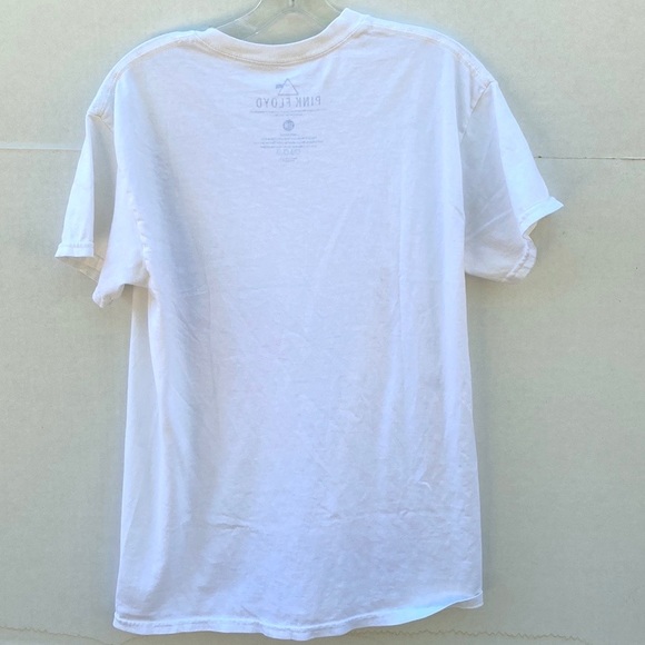 Pink Floyd Womens S/M short sleeve white machine gun distressed tee top - Picture 3 of 6